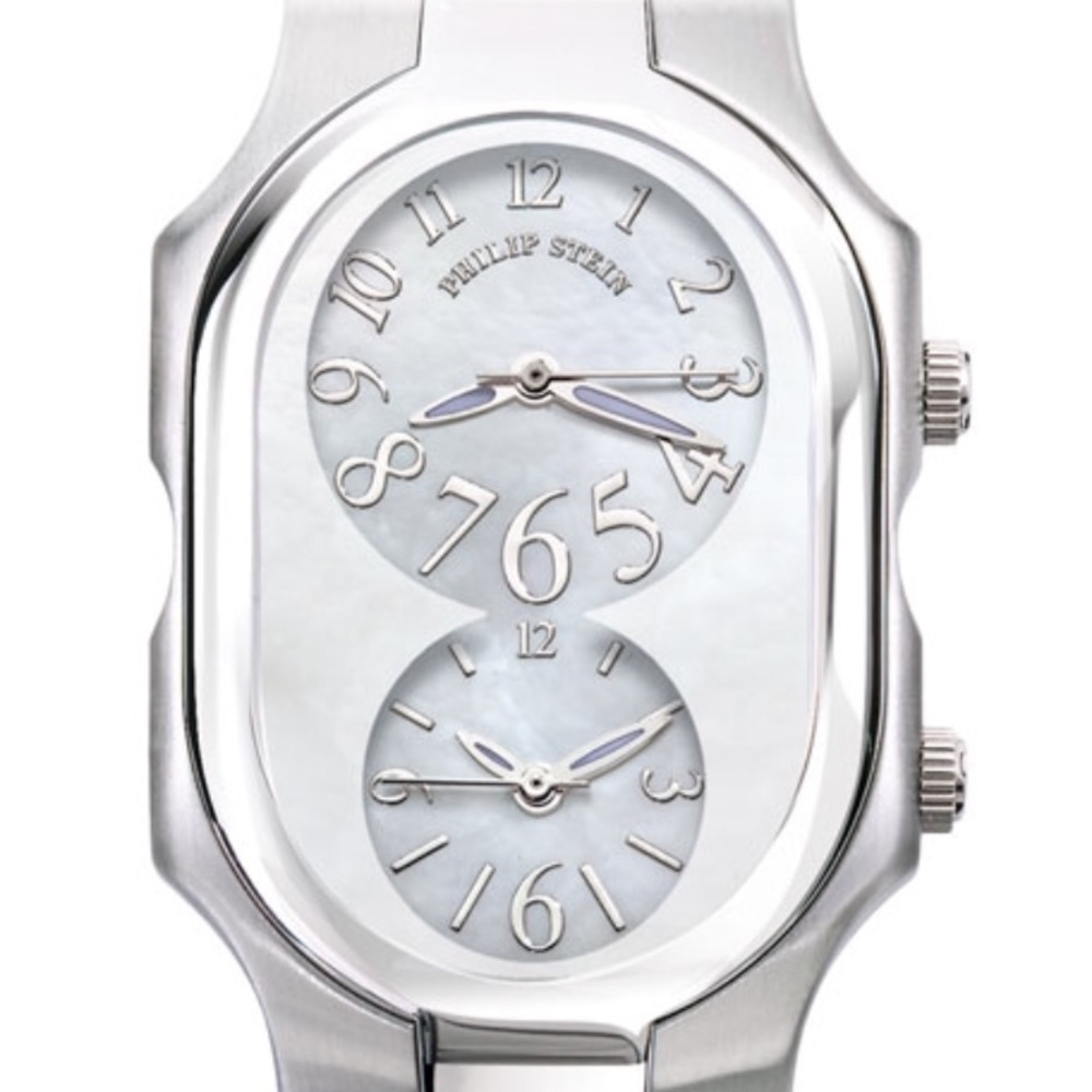 💯Authentic Philip Stein Mother of Pearl Timepiece